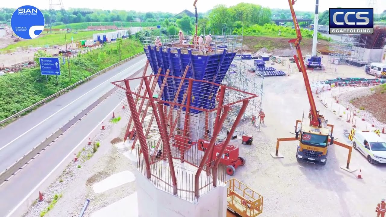 Sian Formwork HS2 Coleshill Heath Road Underbridge
