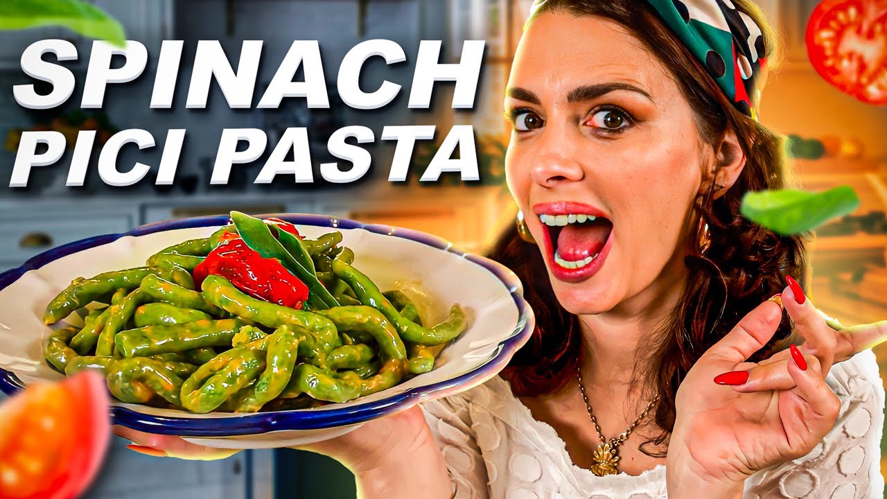 Healthy and tasty? This is Spinach Pici Pasta! YouTube