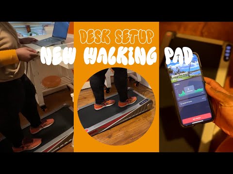 Desk Setup: Home Fitness Code Compact Walking Pad | First Look & Test