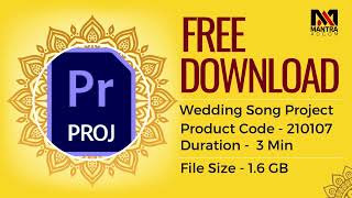 Free Download  Wedding song Project for Adobe Premiere Pro | Tera Hoke Rahoon #freeweddingprojects screenshot 4