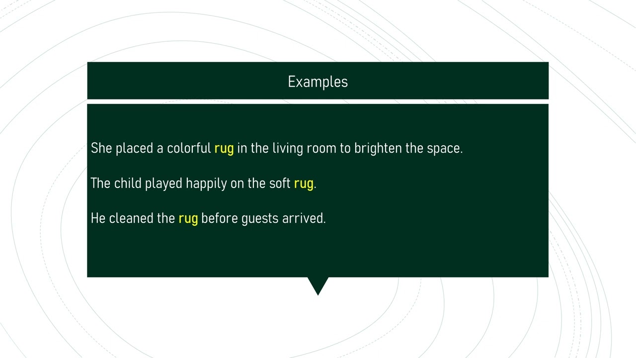 rug # Expand Your English Vocabulary