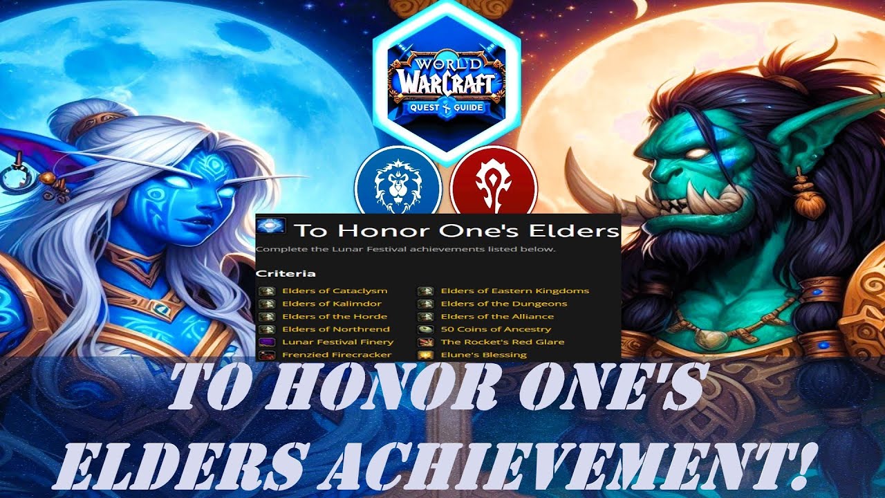 To Honor One's Elders Achievement | Lunar Festival Event Guide | How to get title "Elder"