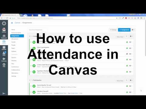 How to use the Attendance feature in Canvas Instructure Tutorial