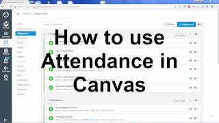 كيفية استخدام ميزة الحضور في Canvas Instructure Tutorial screenshot 4