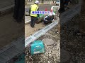 閉店後、翌朝までに側溝をリニューアルした工事 #shorts