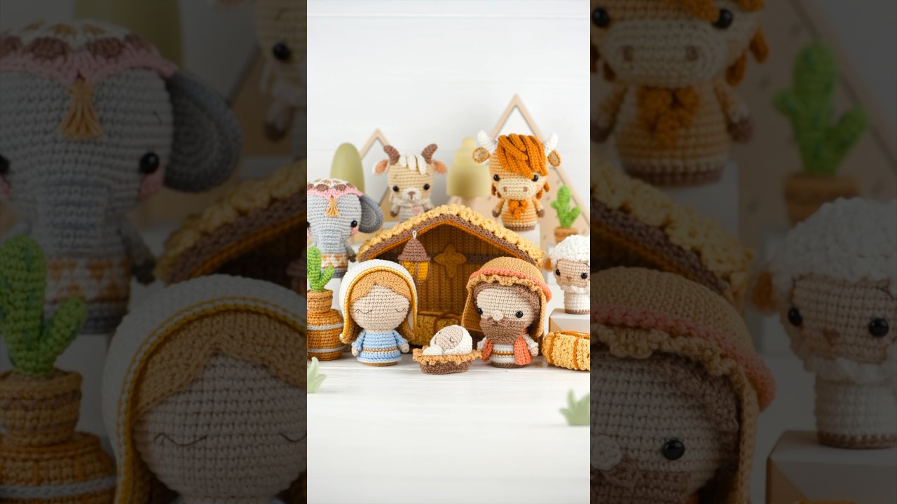 The crocheted Nativity Stable is finally here! 🥰 