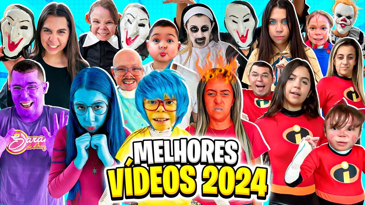 MELHORES VÍDEOS do CANAL FAMÍLIA ARAÚJO de 2024 !