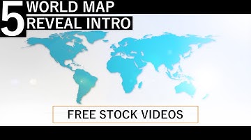 World map Reveal Intro animation, World map motion elements | Royalty Free Stock Videos