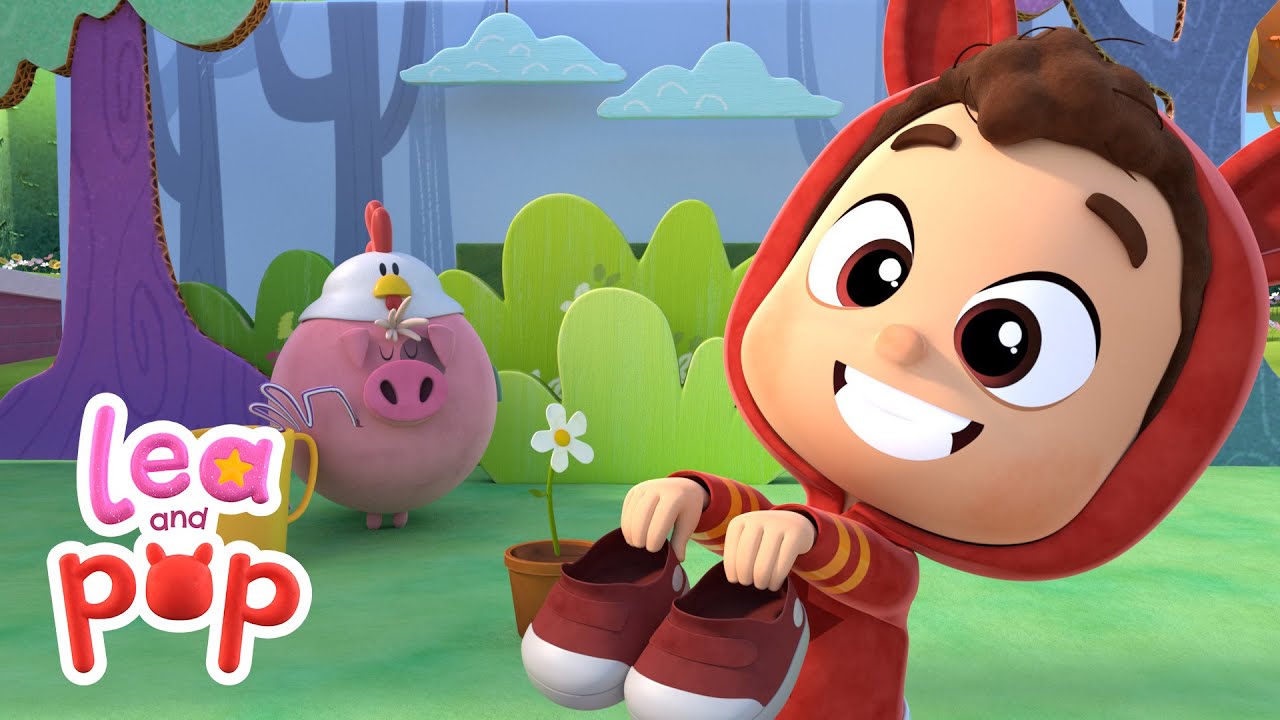 🌈 One Two Buckle My Shoe 👟 Lea & Pop Kids Songs & Nursery Rhymes