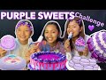 PURPLE FOOD CHALLENGE💜😍 *sweet edition* | Purple Cake, Cupcakes, Donuts, Cakesicles Challenge |