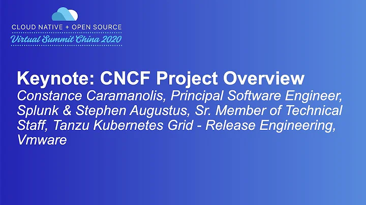 Keynote: CNCF Project Overview - Constance Caraman...