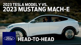 2023 Shopper Mustang Mach-E vs. Tesla Model Y | Head to Head | Spanish