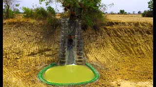 Dig cliff  To Build House And  Swimming Pool & Water Slide (Full)