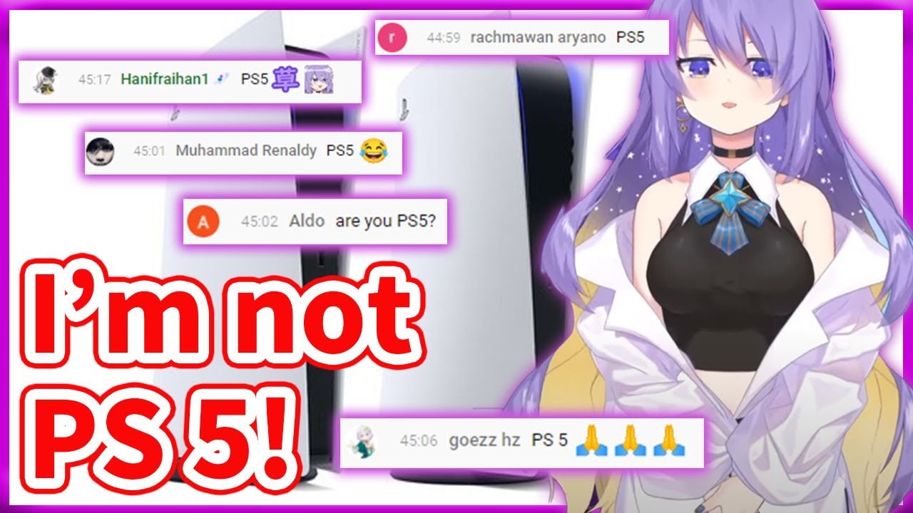 Moona gets Roasted PS5 by Chat【Moona Hoshinova / HololiveID】