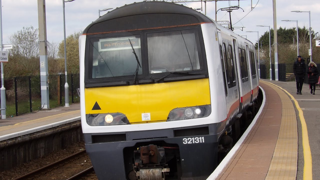 *LAST DAY OF CLASS 321s* (2/3) GA 321311 departs Hythe (Essex) (03/04 ...