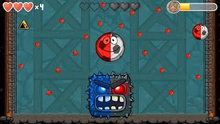 Red ball 4 (red & classic) soccer ball 'fusion battle' with blue & black boss volume 5