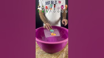 TRY TO GUESS HOW MANY TISSUE PAPER IT TOOKS! #satisfying #asmr #experiment #water #waterexperiments