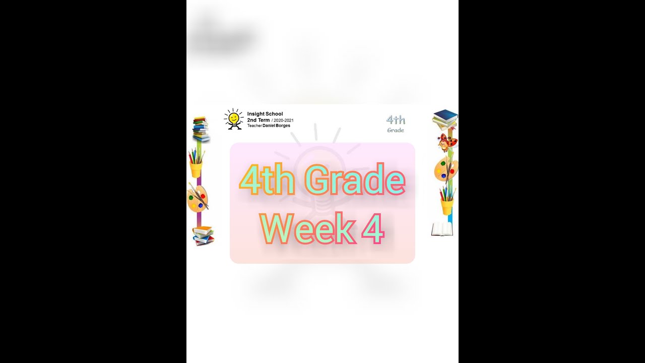 4th Grade week 4 - YouTube