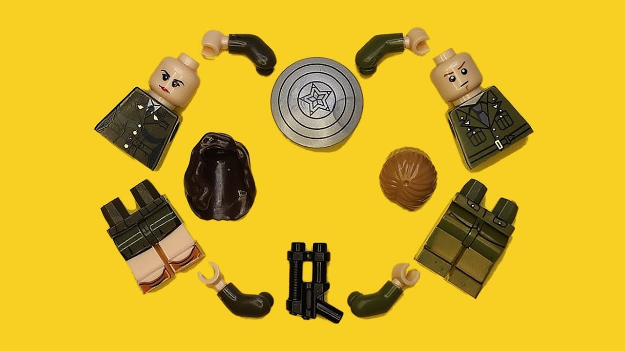 LEGO Steve Rogers & Peggy Carter | Captain America: The First Avenger | Unofficial Minifigure