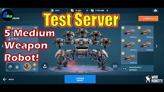 Ravager First 5 x Medium Weapon Robot - Baby Devourer | WR - War Robots | Test Server