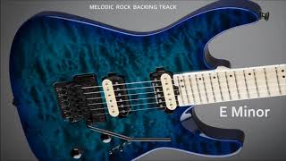 Melodic Rock Backing Track E Minor chords