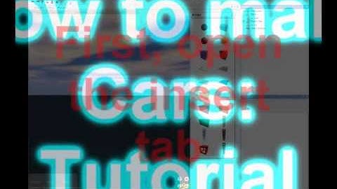 ROBLOX Tutorial August 2009 ~~ How to make cars