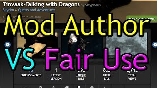 Skyrim Mod Author vs Fair Use & Free Speech - Tinvaak Talking with Dragons & Discrimination #WTFU Skyrim Mod Author vs Fair Use & Free Speech - Tinvaak Talking with Dragons & Discrimination #WTFU