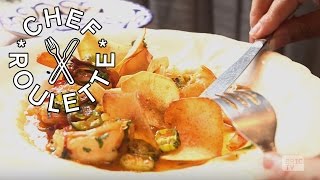 Chef Augusto Galindo of Chavela's Makes Shrimp with Garlic | Chef Roulette | Ep.6