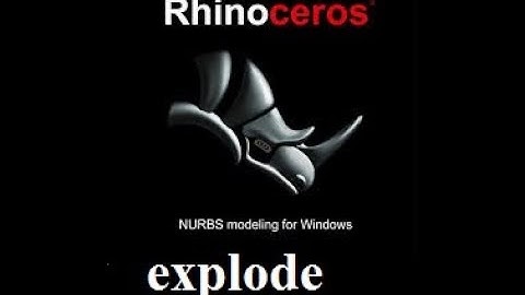 how to use explode tool in rhino 4