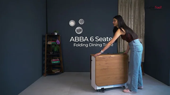 Abba Dining Table | Unfold Convenience, Fold Away Hassle | Studio Kook ✨