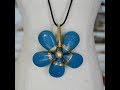 Wire Wrapped Flower Necklace