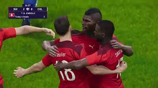 LIVE: Switzerland vs Colombia Full Match Stream | FIFA World Cup 2026 Round of 16 Showdown [PES21]