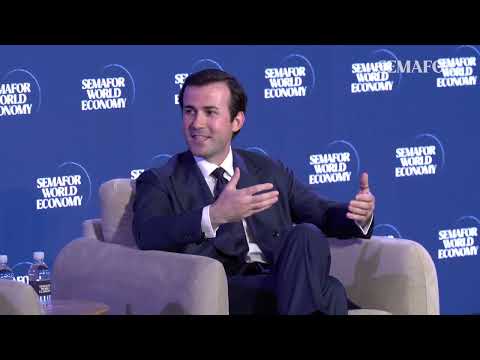 Domyn CEO Uljan Sharka at Semafor World Economy