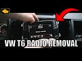 Vw t6 radio removal