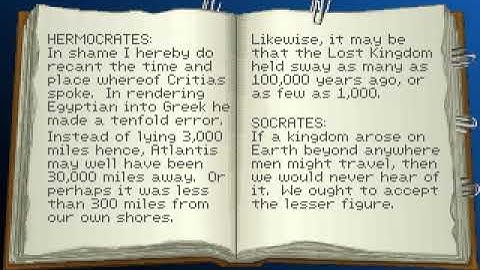 [emulated]fate of atlantis pc speaker - Lost dialogue of plato music