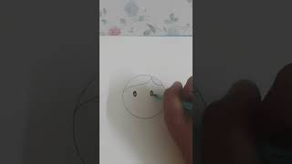 Draw an easy Happy face using a circle. #easydrawing #easydrawingforkids #easyhappyfacedrawing