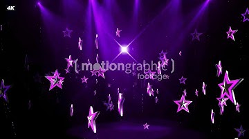Purple Stars Particles Loop Background - Motion Graphic