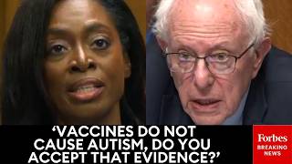 WATCH: Bernie Sanders Presses Trump's CDC Nom To Remove Information Linking Vaccines To Autism