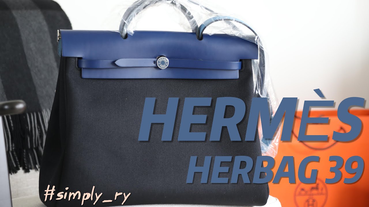 【エレガントに決まる!】HERMES herbag 39 UNBOXING Hermès HERBAG 39 - YouTube