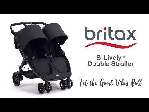 britax b lively double stroller car seat adapter