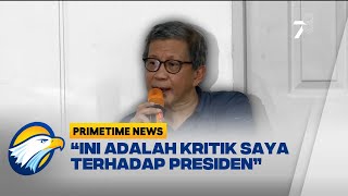 Rocky Gerung: Ini Kritik Saya Terhadap Presiden