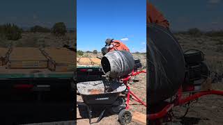 OFF GRID ARIZONA 🔥🌵| Tiny Home Foundation Pour  #diy #tinyhome #tinyhouse