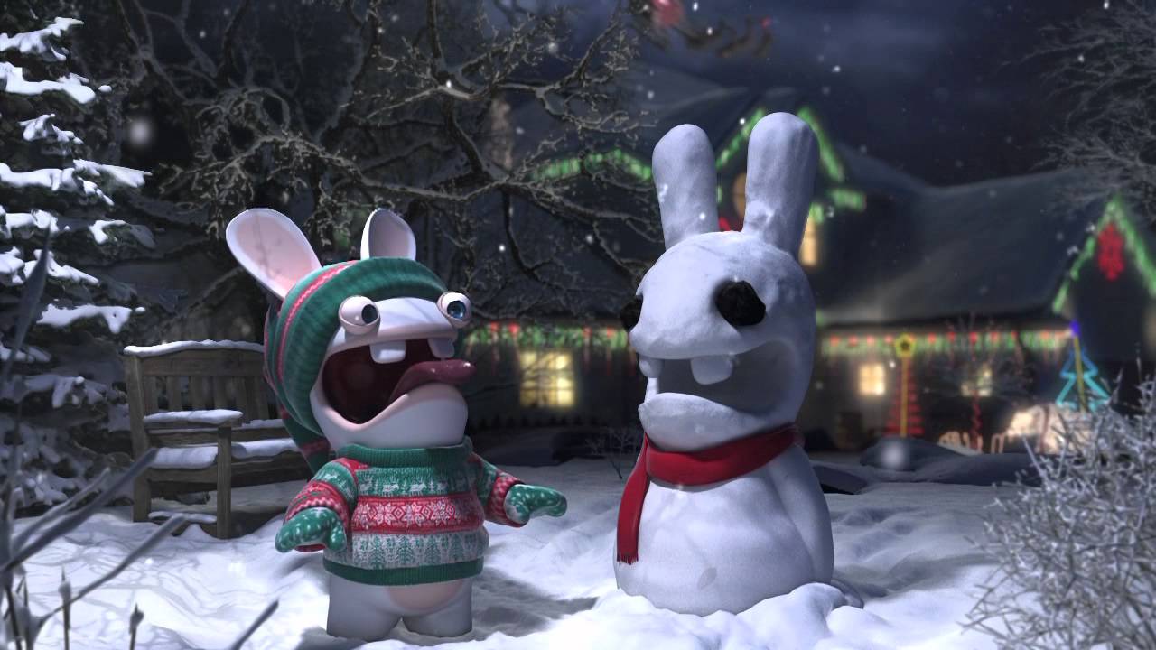Rabbids got a terrible Christmas present ! 2011 [UK] - YouTube