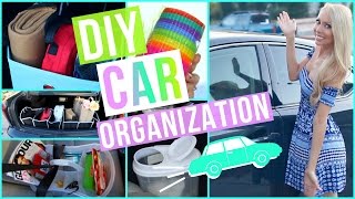 Quick and easy ideas for how to organize your car - please thumbs up if you enjoyed it! Find me on snapchat and instagram ⟹