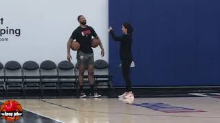 Marcus Morris Two Ball Dribbling Workout At Clippers Practice. HoopJab NBA