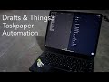 Things 3 Automation with Taskpaper and Drafts