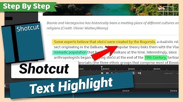 Text Highlighting Effect | Shotcut Tutorial