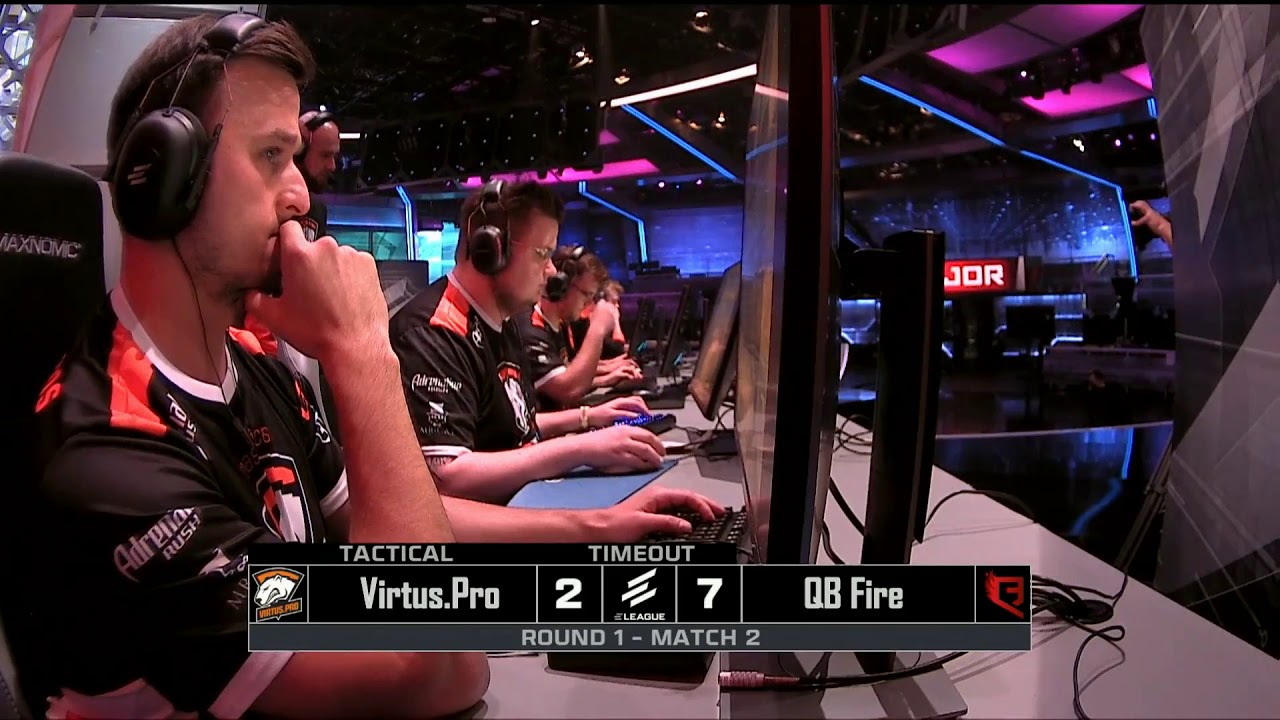 Virtus.pro проигрывает Quantum Bellator Fire в первом матче ELEAGUE