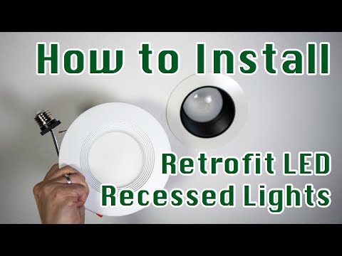 Video: Paano mo aalisin ang retrofit recessed lighting?