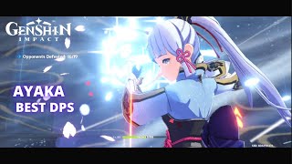 Kamisato Ayaka Gameplay Test Run Genshin Impact [2k HD] screenshot 5